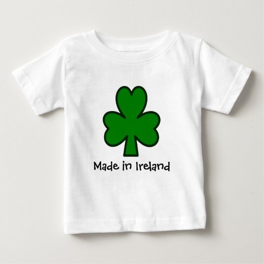 アイルランドで作られる ベビーTシャツ (正面)