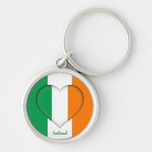 アイルランドとアイルランドのハート、アイルランド国旗のファッション/スポーツ キーホルダー