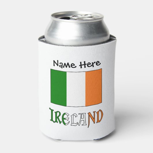 アイルランドとアイルランド国旗のカスタマイズ商品 缶クーラー (缶正面)