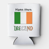 アイルランドとアイルランド国旗のカスタマイズ商品 缶クーラー (正面)