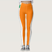 アイルランドとアイルランド国旗のファッション旅行/スポーツファンレッグ レギンス (正面)