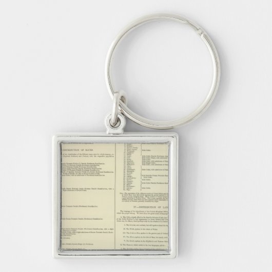 アイルランドとイギリスの民素晴らし族地図 キーホルダー (正面)