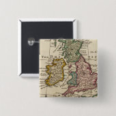アイルランドとイギリスの素晴らし一般地図 缶バッジ (正面&裏面)