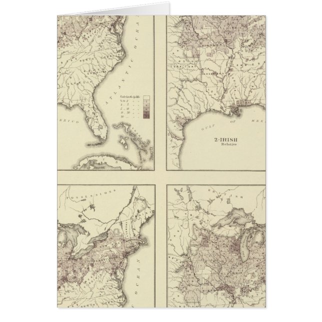 アイルランドとドイツの人口1870年 (正面)