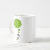 アイルランドについての小さいヒツジの夢 コーヒーマグカップ (正面左)