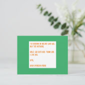 アイルランドに神の祝福を。愛を込めて、あなたのアメリカ人の友達から。 ポストカード (スタンド正面)