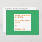 アイルランドに神の祝福を。愛を込めて、あなたのアメリカ人の友達から。 ポストカード (正面/裏面)