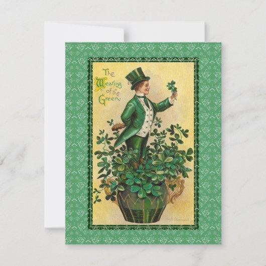 アイルランドのごちそうへの招待, セントパトリックデー 招待状 (正面)