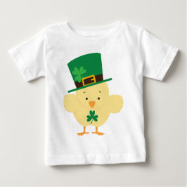 アイルランドのひよこのSt patricks dayのベビーのティー ベビーTシャツ