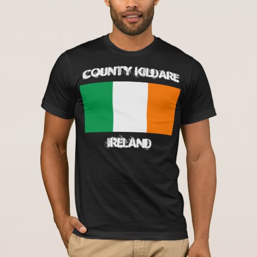 アイルランドのアイルランドのキルデア州旗 Tシャツ (正面)