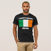 アイルランドのアイルランドのキルデア州旗 Tシャツ (正面フル)