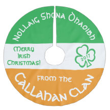 アイルランドのアイルランドのゲール語のクリスマスグリーティング国旗