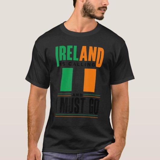 アイルランドのアイルランド国旗アイルランドが呼び出している Tシャツ (正面)