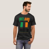 アイルランドのアイルランド国旗アイルランドが呼び出している Tシャツ (正面フル)