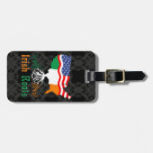 アイルランドのアメリカ人は手荷物ラベルを定着させます ラゲッジタグ (正面横)