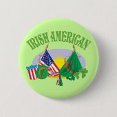 アイルランドのアメリカ人 缶バッジ (正面)