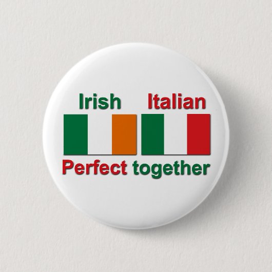 アイルランドのイタリア語-一緒に完成して下さい! 缶バッジ (正面)