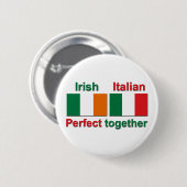 アイルランドのイタリア語-一緒に完成して下さい! 缶バッジ (正面&裏面)