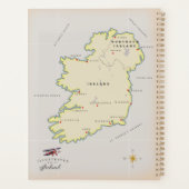 アイルランドのイラスト地図 プランナー手帳 (裏面)