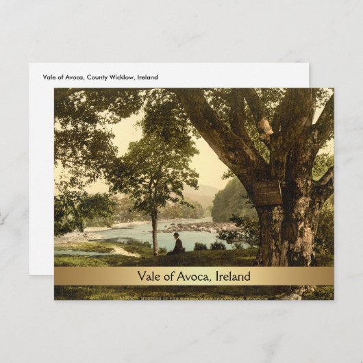 アイルランドのウィクロウ郡アボカのベール ポストカード (正面/裏面)