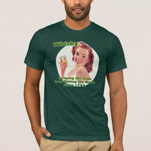 アイルランドのウィスキーのTシャツ Tシャツ (正面)
