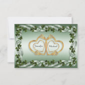 アイルランドのウェディングレセプションカード 招待状 (裏面)