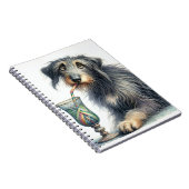 アイルランドのウルフハウンドにソーダ ノートブック (右側)