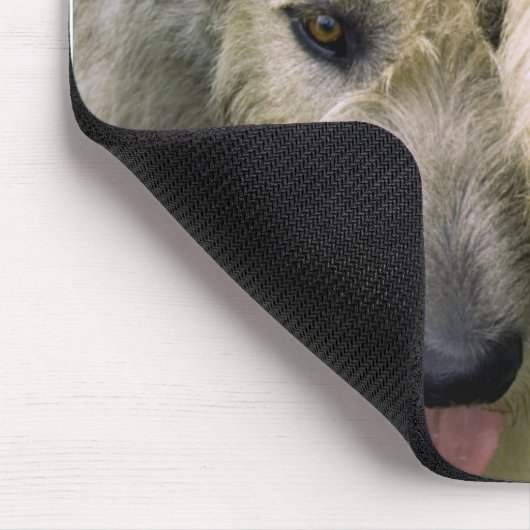 アイルランドのウルフハウンド写真 マウスパッド (コーナー)