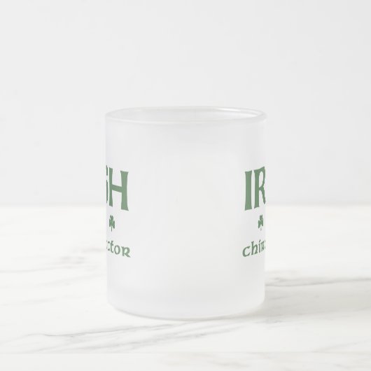 アイルランドのカイロプラクターのマグ フロストグラスマグカップ (中央)