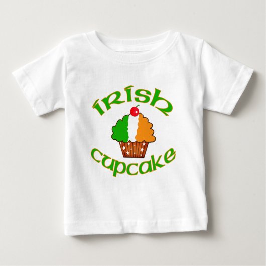 アイルランドのカップケーキ ベビーTシャツ (正面)