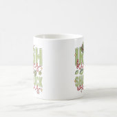 アイルランドのキスとシャムロックの願い コーヒーマグカップ (中央)