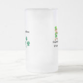 アイルランドのキス、シャムロックの願い フロストグラスビールジョッキ (中央)