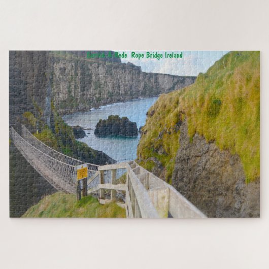 アイルランドのキャリック・ア・リード吊橋 ジグソーパズル (横)