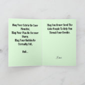 アイルランドのキルトとラッパードの誕生日カード シーズンカード (内部)