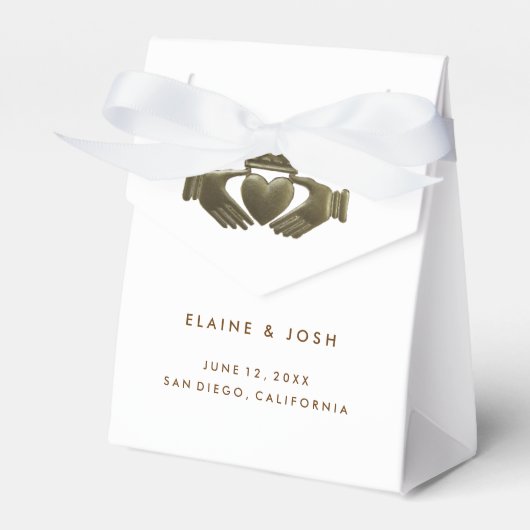 アイルランドのクラダグのギフトの好意ボックス フェイバーボックス (正面サイド)