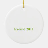 アイルランドのクリスマスの休日の装飾 セラミックオーナメント (裏面)