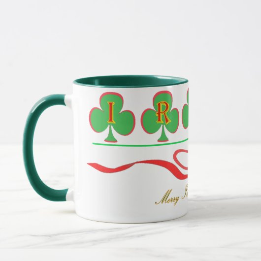 アイルランドのクリスマスの信号器のマグ マグカップ (左)