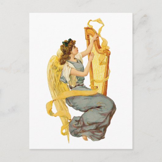 アイルランドのクリスマスの天使 シーズンポストカード (正面)