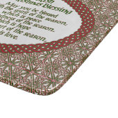 アイルランドのクリスマスの天恵、赤い緑のケルト族の休日 カッティングボード (角)