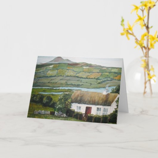 アイルランドのクリスマスカード(マヨネーズ) カード (黄色い花)