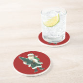 アイルランドのクリスマスサンタクロース コースター (側面)
