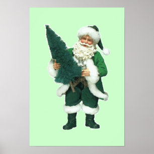 アイルランドのクリスマスサンタクロース ポスター