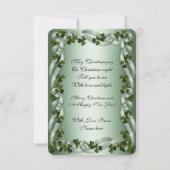 アイルランドのクリスマスフォトカードのシャーロック サンキューカード (裏面)