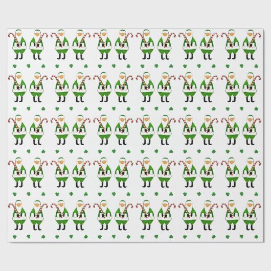 アイルランドのクリスマスプレゼント ラッピングペーパー (フラット)