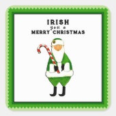 アイルランドのクリスマス休暇 スクエアシール (正面)