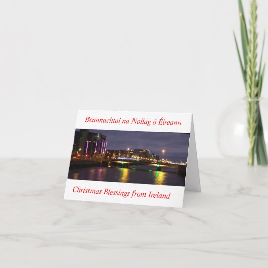 アイルランドのクリスマス恵み、アイルランドのグリーティングカード シーズンカード (正面)