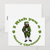 アイルランドのクリスマス シーズンカード (正面/裏面)