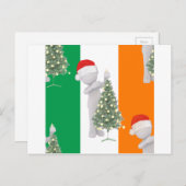 アイルランドのクリスマス シーズンポストカード (正面/裏面)