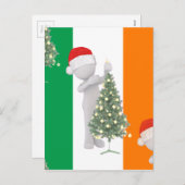 アイルランドのクリスマス シーズンポストカード (正面/裏面)