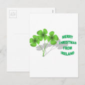 アイルランドのクリスマス シーズンポストカード (正面/裏面)